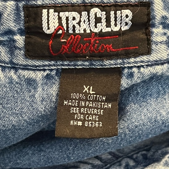 Mother of Twins • Denim Button Down Shirt - XL - Picture 4 of 5